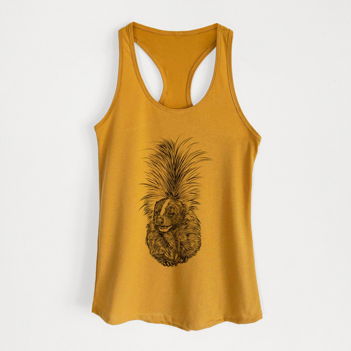 Striped Skunk - Mephitis mephitis - Women's Racerback Tanktop