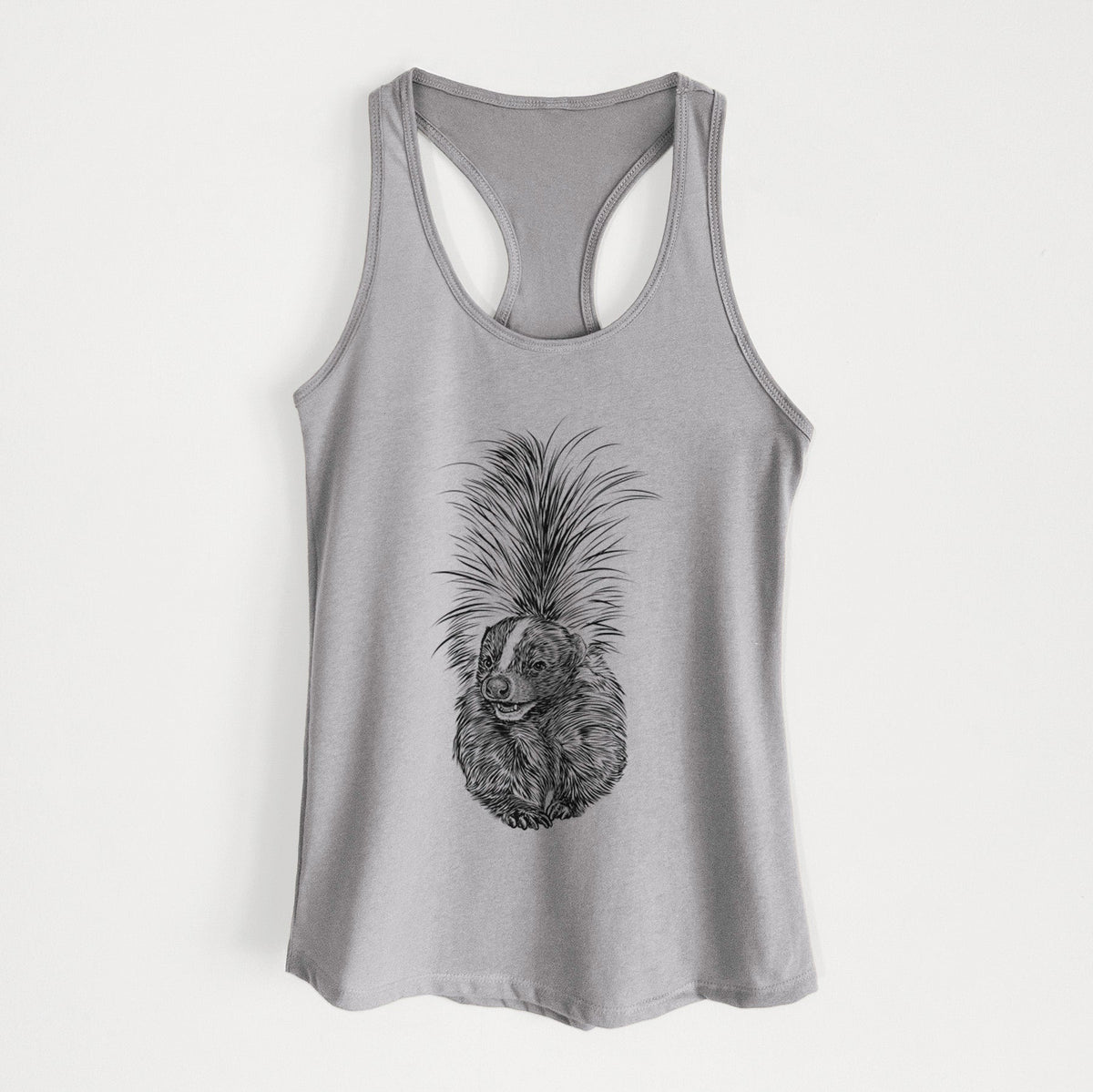 Striped Skunk - Mephitis mephitis - Women's Racerback Tanktop
