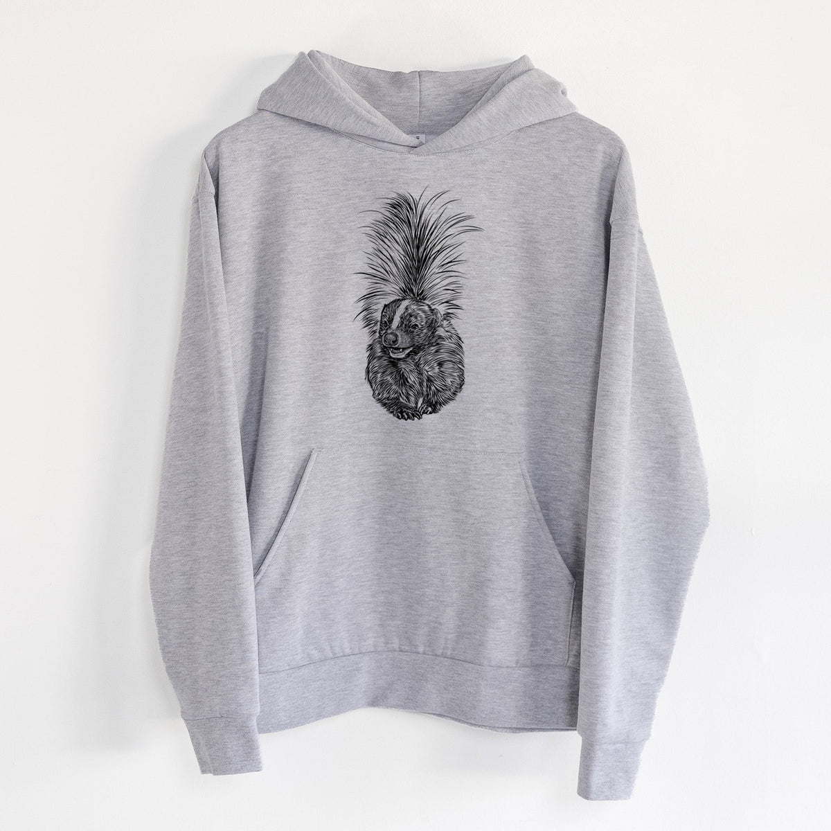 Striped Skunk - Mephitis mephitis  - Statement Midweight Hoodie