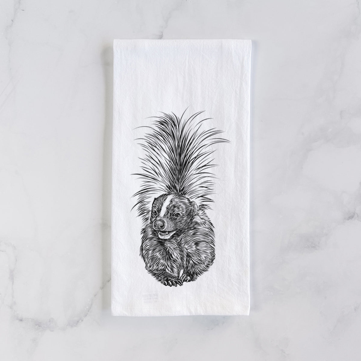 Striped Skunk - Mephitis mephitis Tea Towel