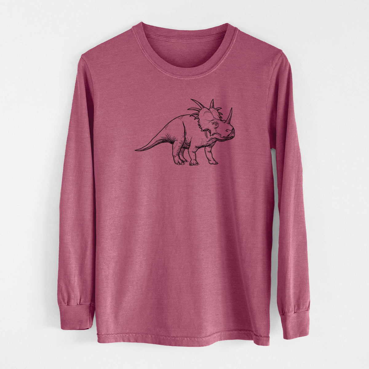 Styracosaurus Albertensis - Men's Heavyweight 100% Cotton Long Sleeve