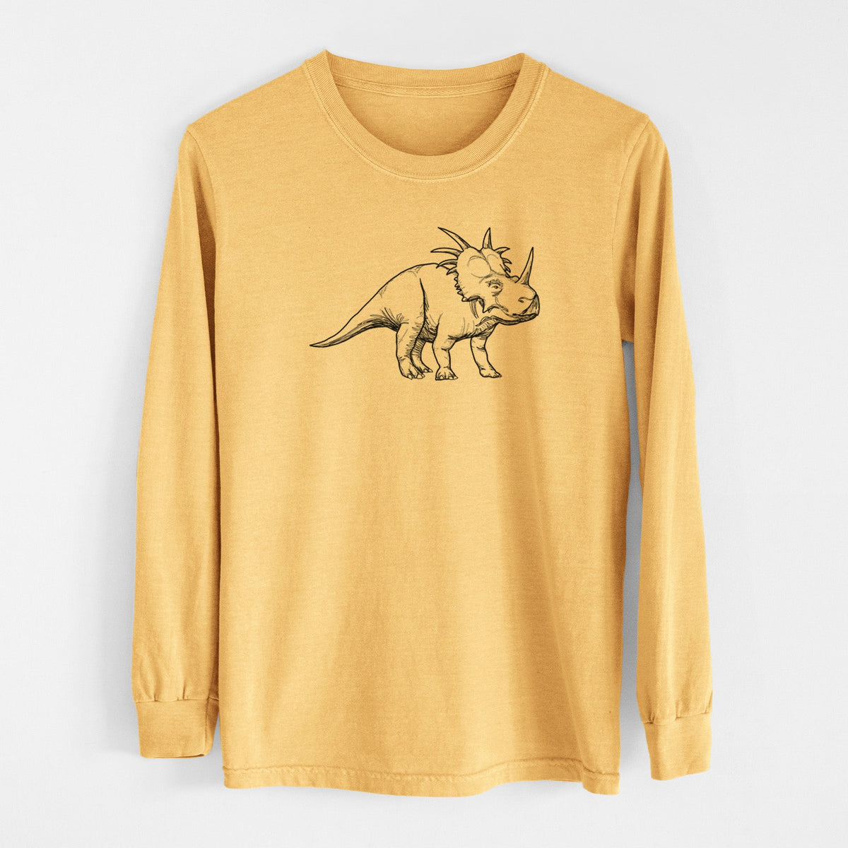 Styracosaurus Albertensis - Men's Heavyweight 100% Cotton Long Sleeve