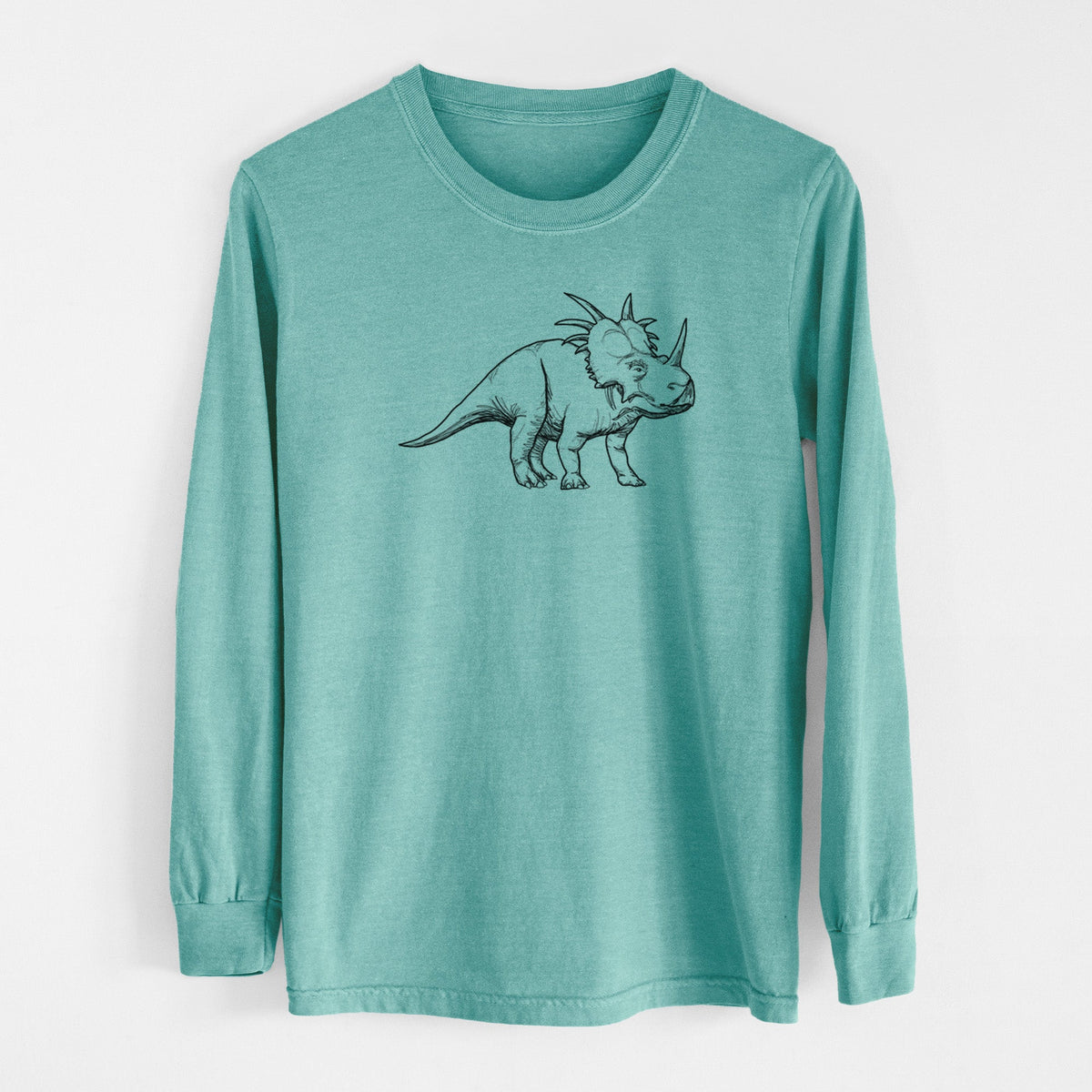 Styracosaurus Albertensis - Men's Heavyweight 100% Cotton Long Sleeve