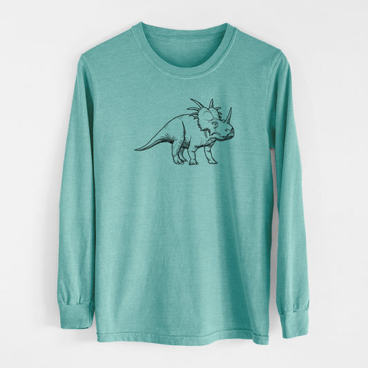 Styracosaurus Albertensis - Men's Heavyweight 100% Cotton Long Sleeve