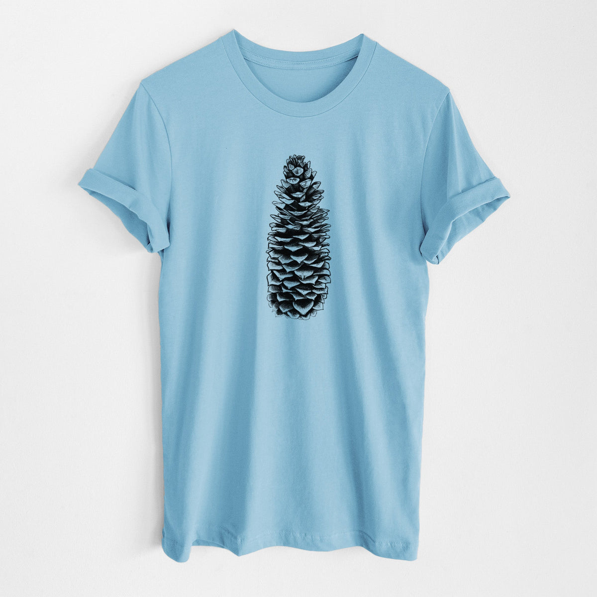 Sugar Pine Cone - Pinus lambertiana - Lightweight 100% Cotton Unisex Crewneck
