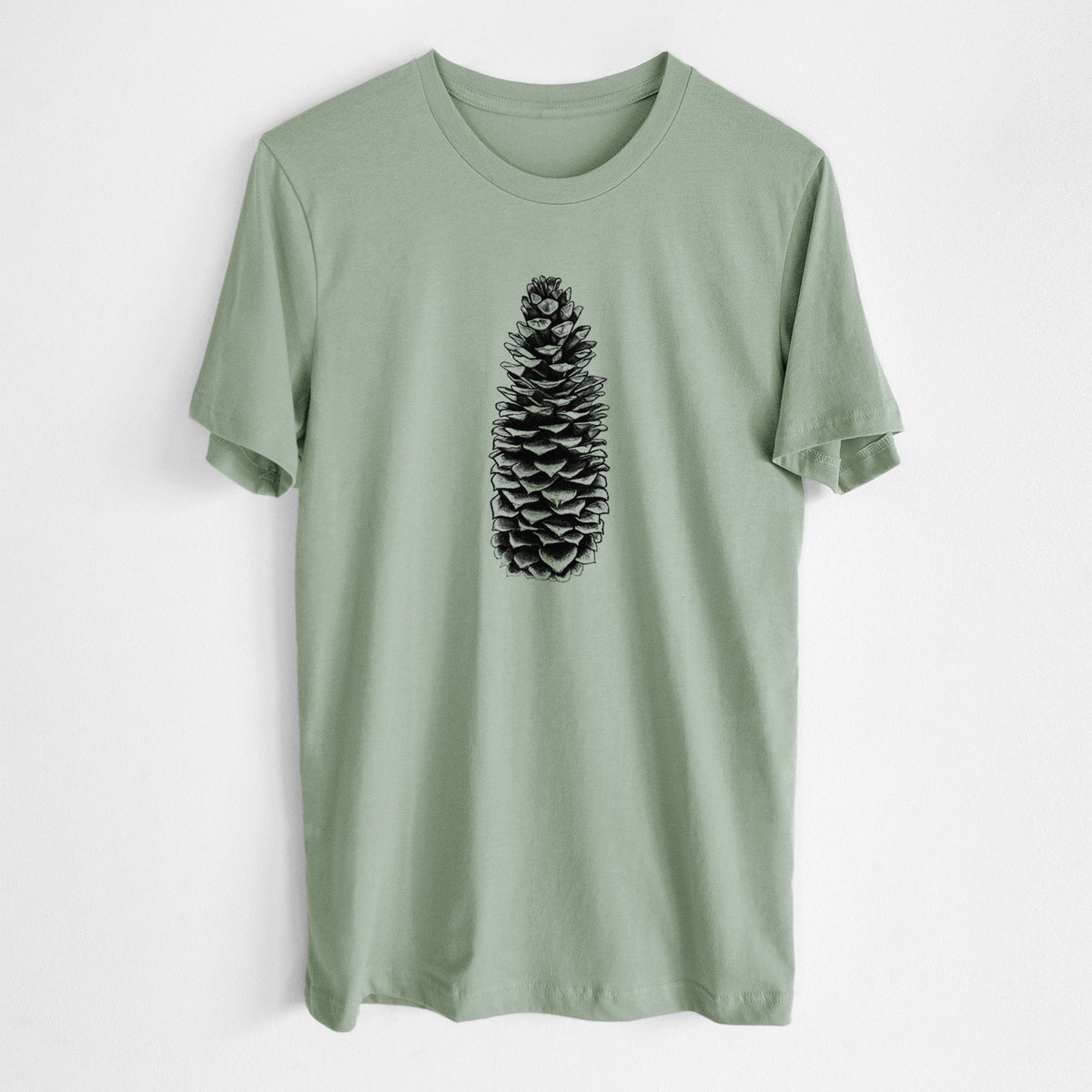 Sugar Pine Cone - Pinus lambertiana - Lightweight 100% Cotton Unisex Crewneck
