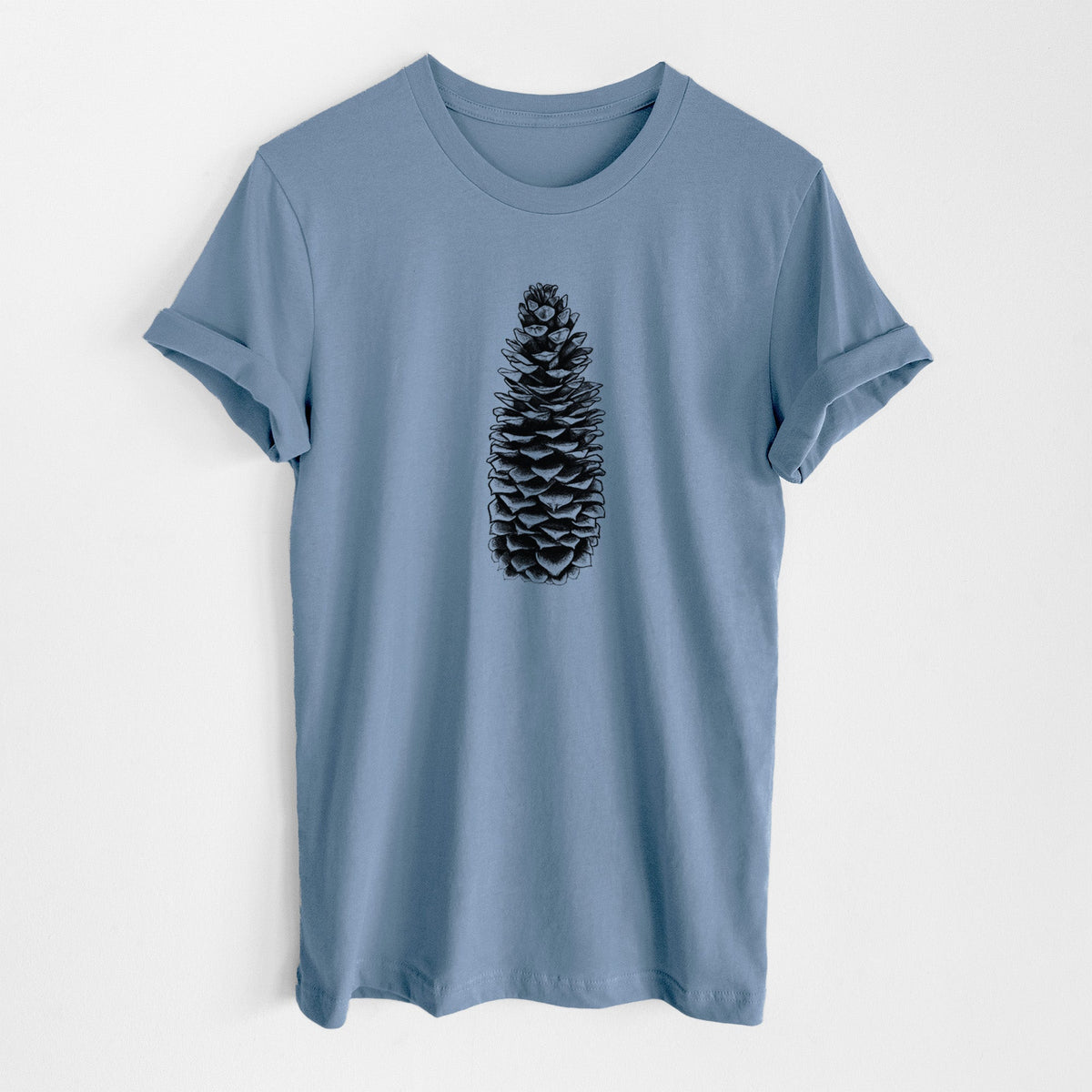 Sugar Pine Cone - Pinus lambertiana - Lightweight 100% Cotton Unisex Crewneck