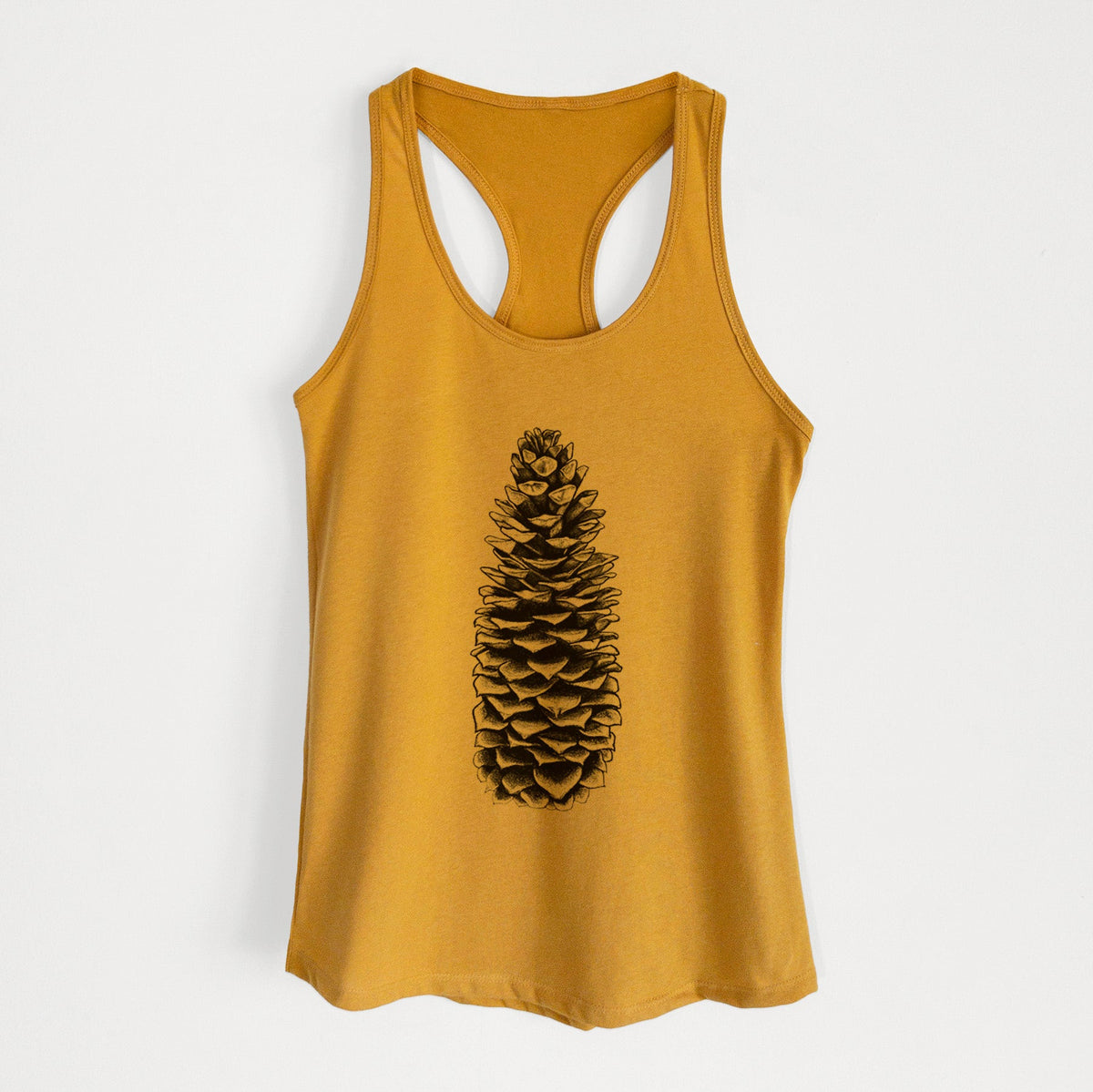 Sugar Pine Cone - Pinus lambertiana - Women's Racerback Tanktop