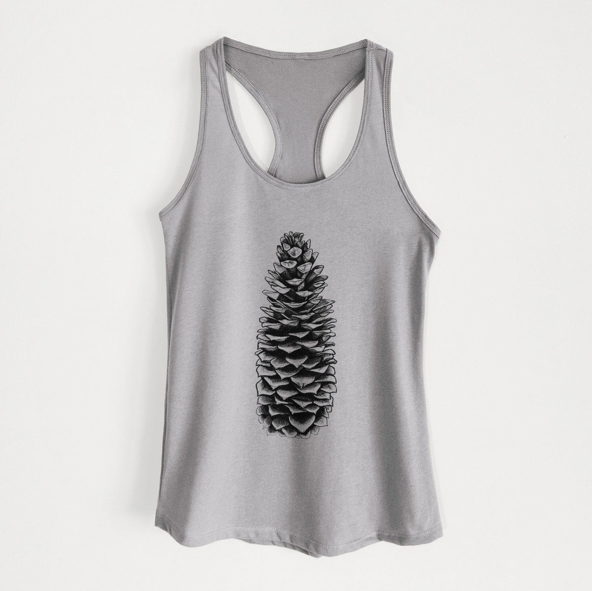 Sugar Pine Cone - Pinus lambertiana - Women's Racerback Tanktop