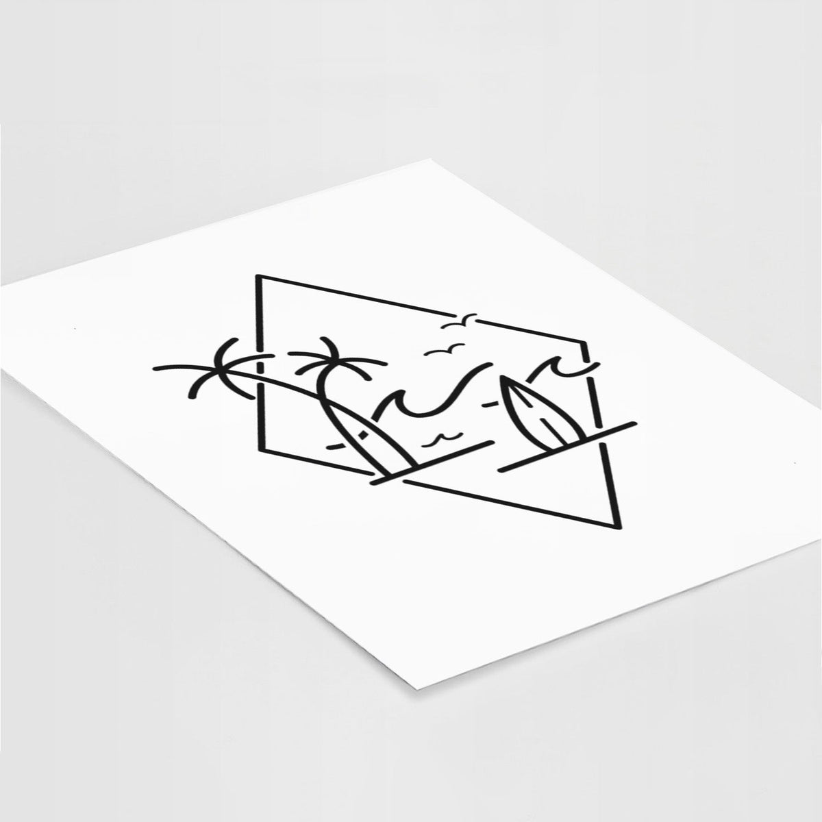 Summer Surf Diamond - Fine Art Print