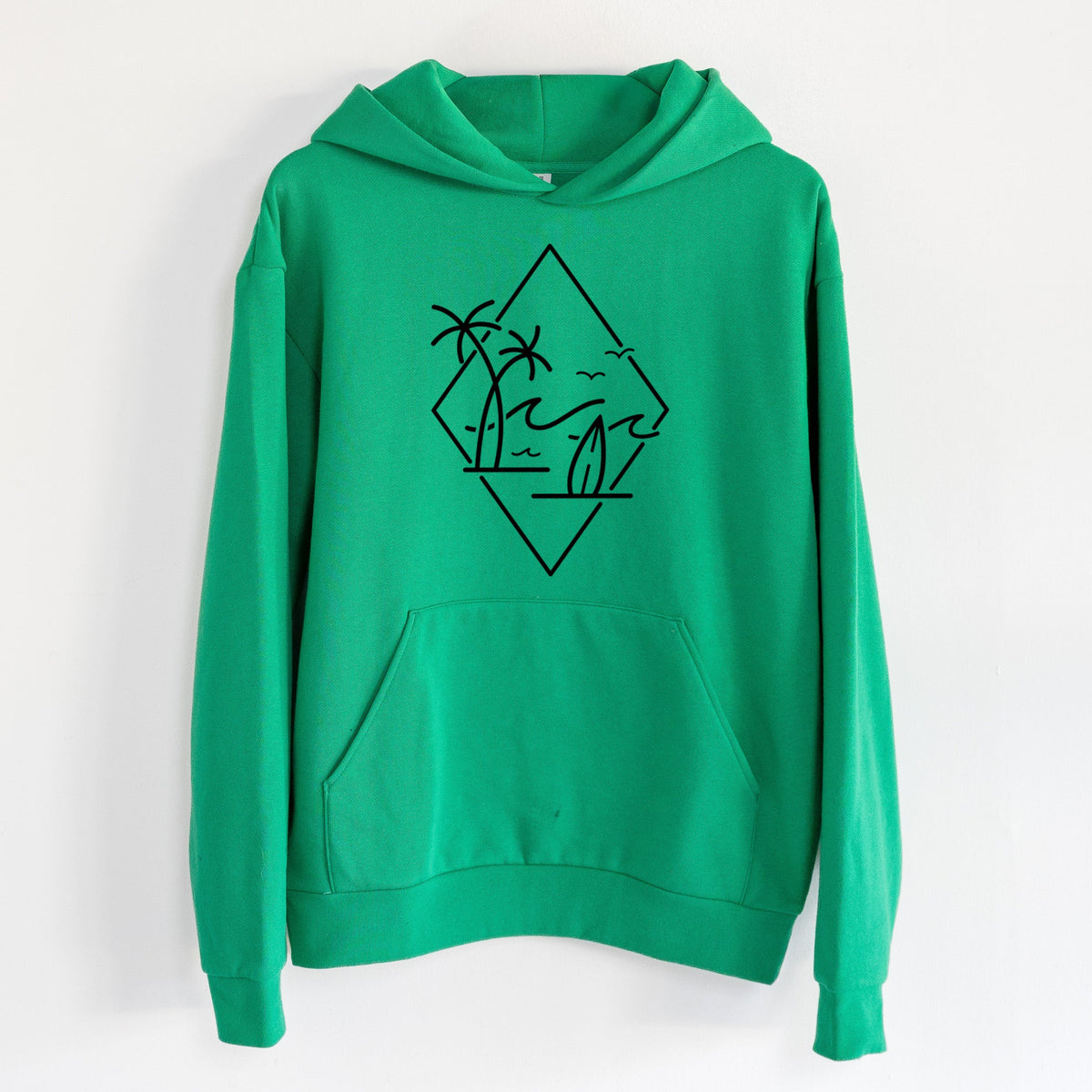 Summer Surf Diamond  - Statement Midweight Hoodie