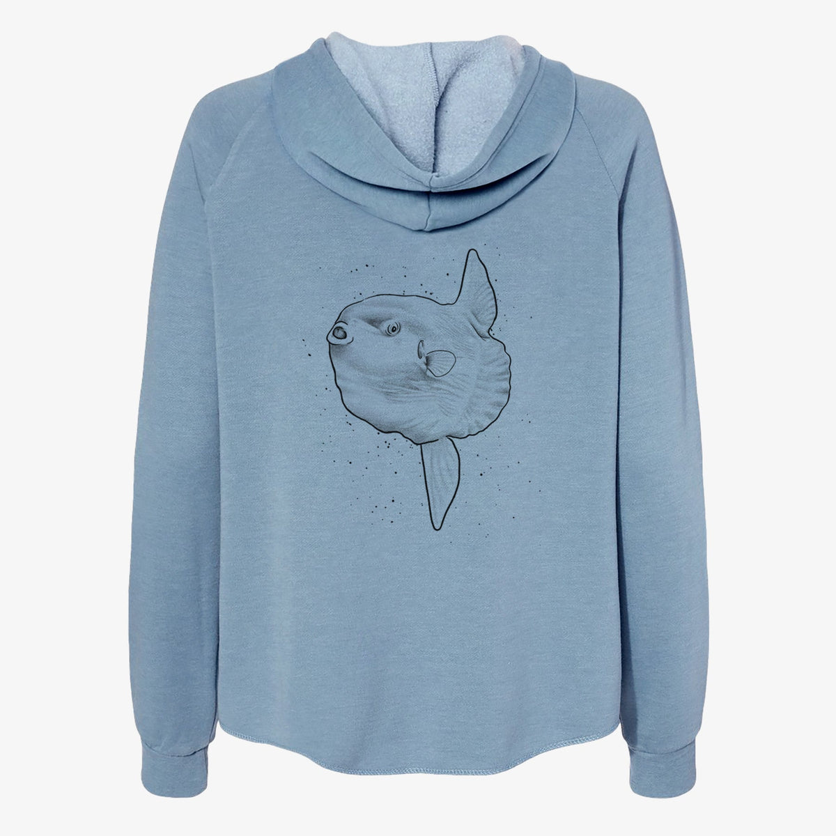 Ocean Sunfish - Mola mola - Women's Cali Wave Zip-Up Sweatshirt