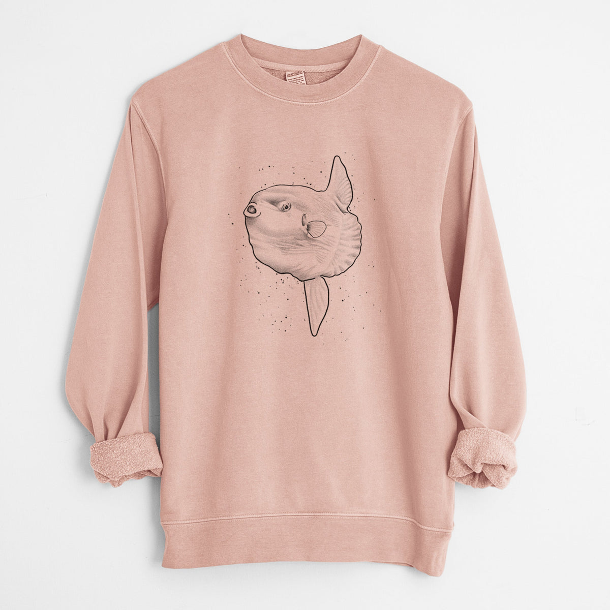 Ocean Sunfish - Mola mola - Unisex Pigment Dyed Crew Sweatshirt