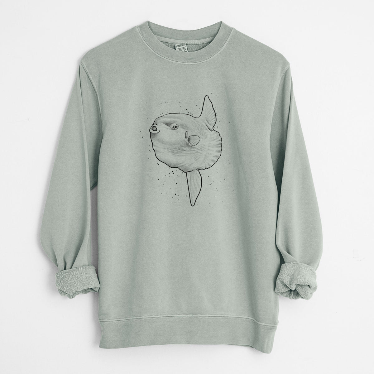 Ocean Sunfish - Mola mola - Unisex Pigment Dyed Crew Sweatshirt