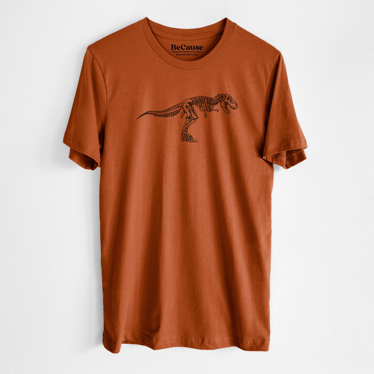 Tyrannosaurus Rex Skeleton - Lightweight 100% Cotton Unisex Crewneck