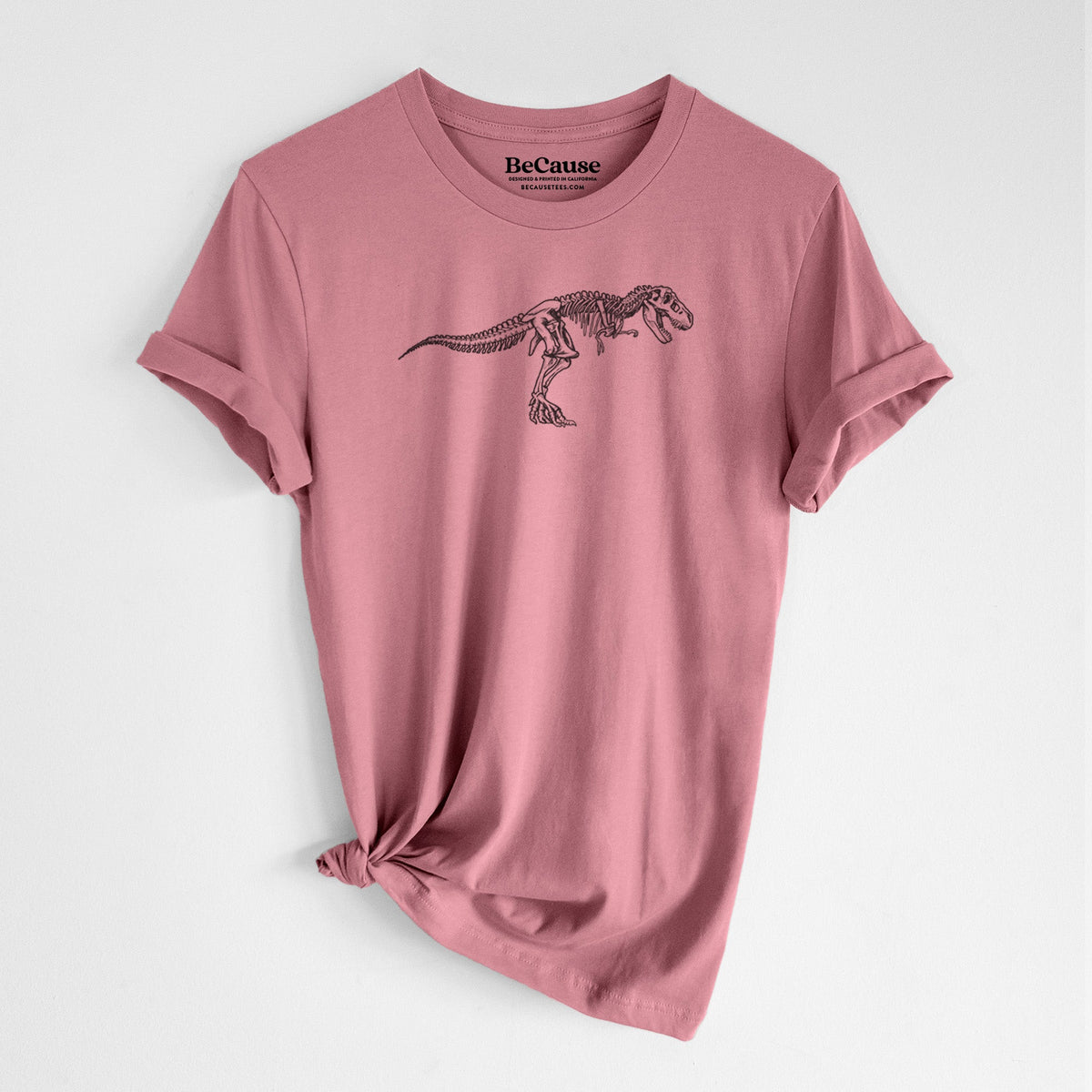 Tyrannosaurus Rex Skeleton - Lightweight 100% Cotton Unisex Crewneck