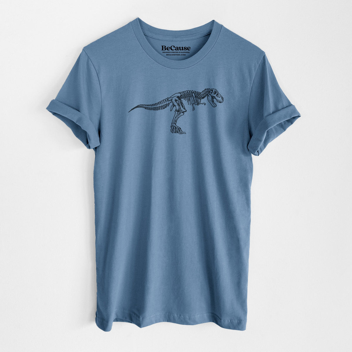 Tyrannosaurus Rex Skeleton - Lightweight 100% Cotton Unisex Crewneck
