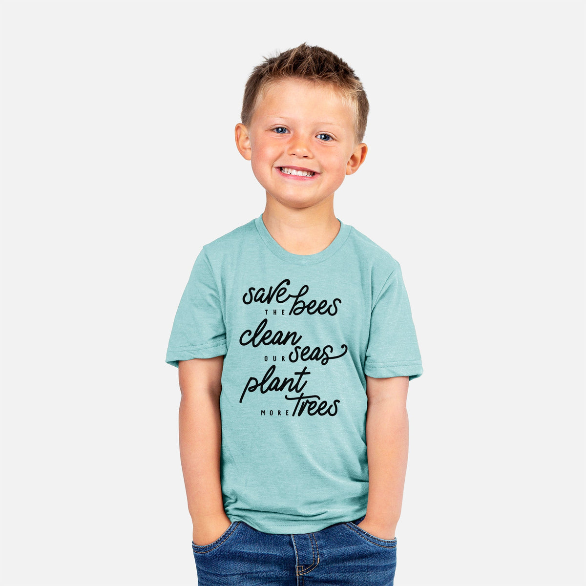 Bees Seas Trees - Typography - Toddler/Youth Shirt