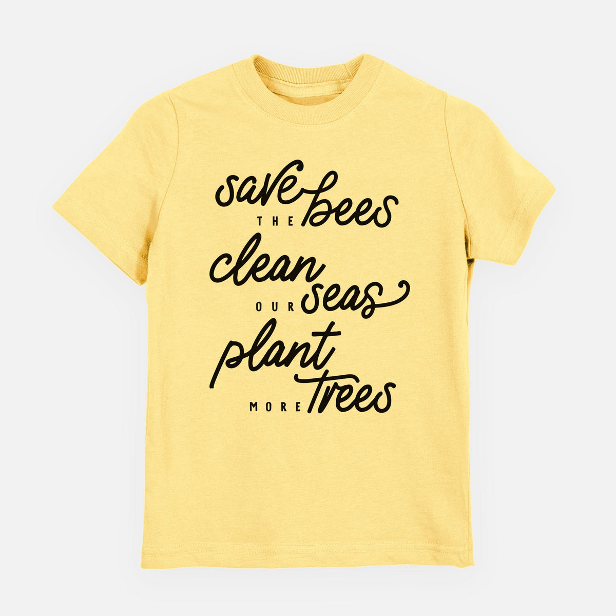Bees Seas Trees - Typography - Toddler/Youth Shirt