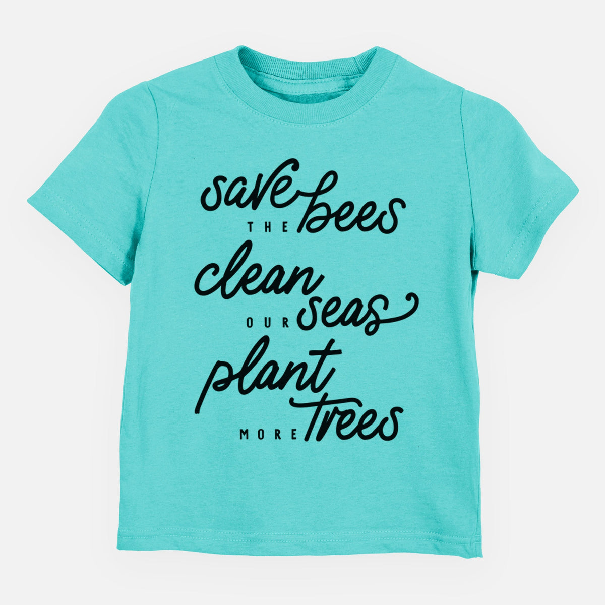 Bees Seas Trees - Typography - Toddler/Youth Shirt