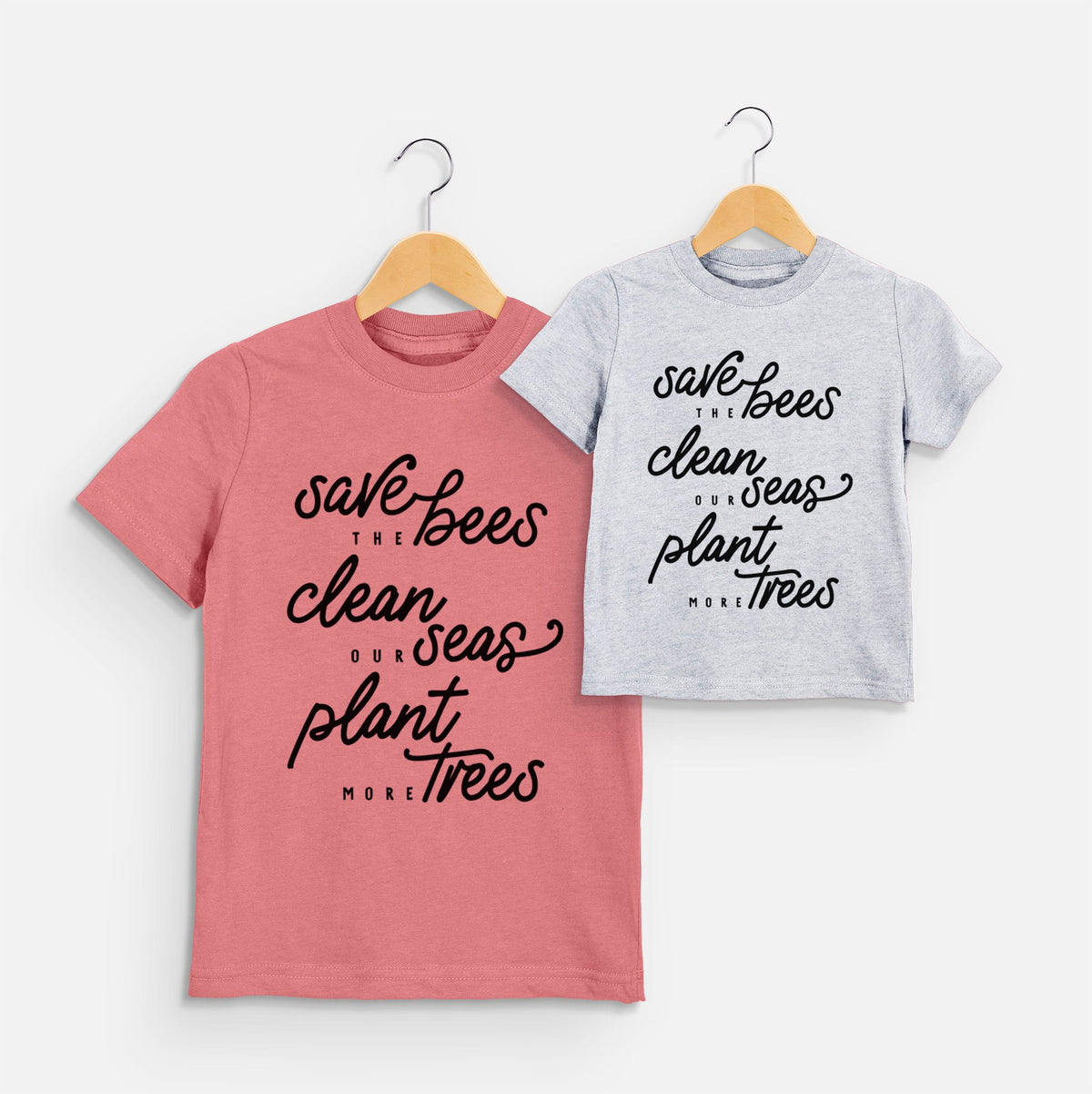 Bees Seas Trees - Typography - Toddler/Youth Shirt