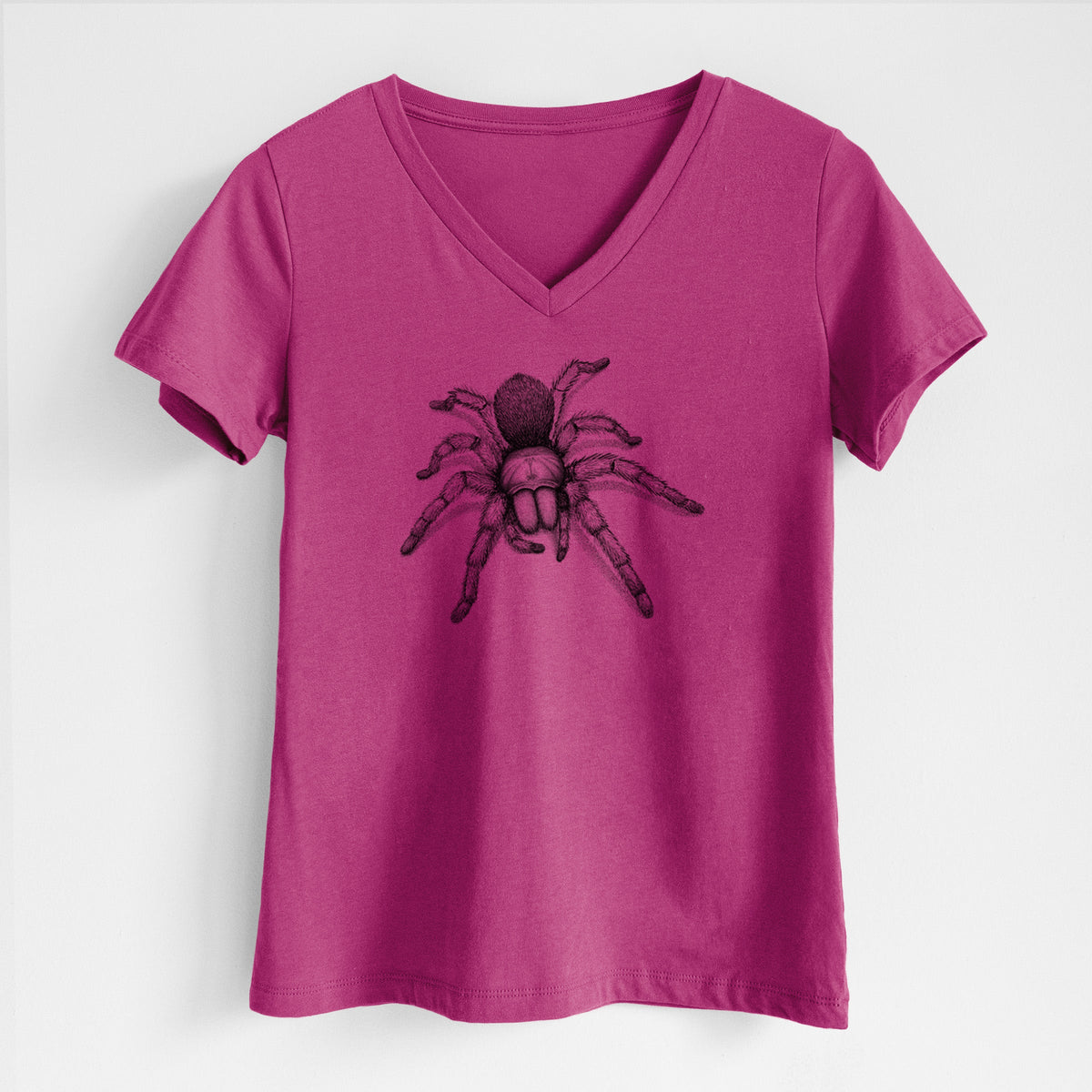 Desert Blonde Tarantula - Aphonopelma chalcodes - Women's Lightweight Relaxed Fit 100% Cotton V-neck