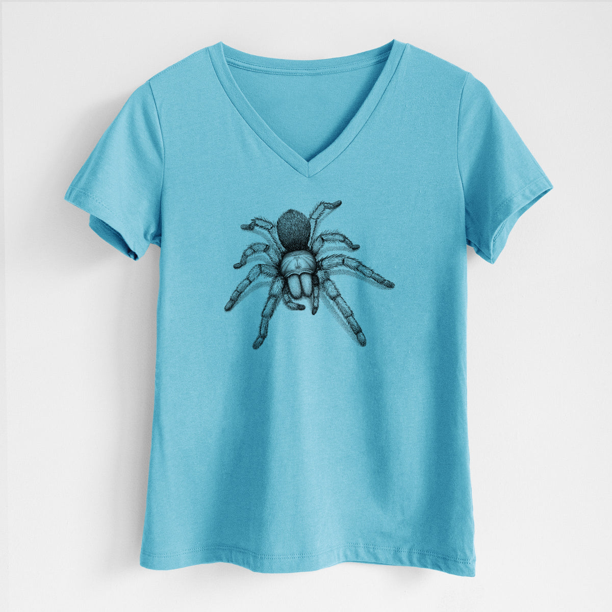 Desert Blonde Tarantula - Aphonopelma chalcodes - Women's Lightweight Relaxed Fit 100% Cotton V-neck