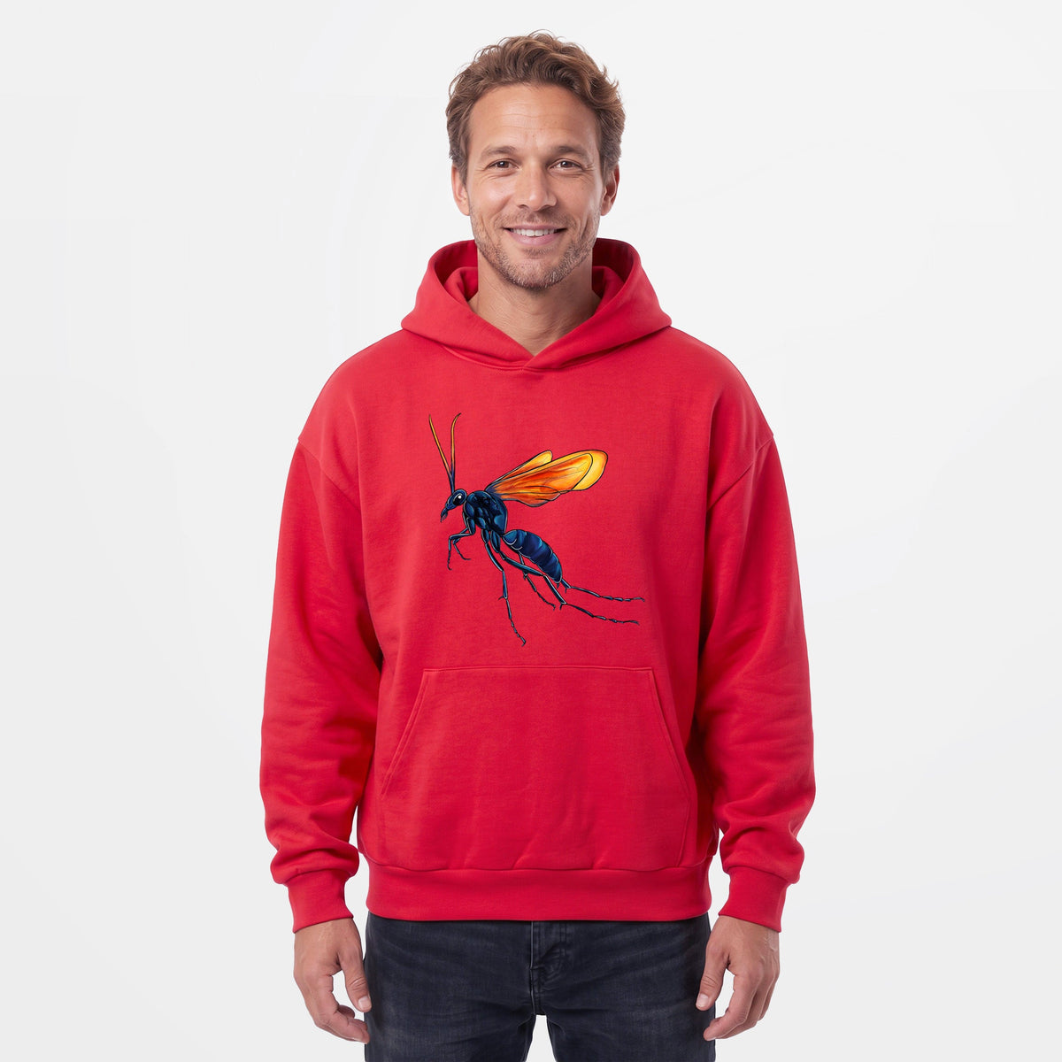 Tarantula Hawk Wasp - Pepsis grossa  - Statement Midweight Hoodie