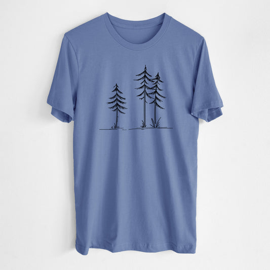 Three Pines - Lightweight 100% Cotton Unisex Crewneck