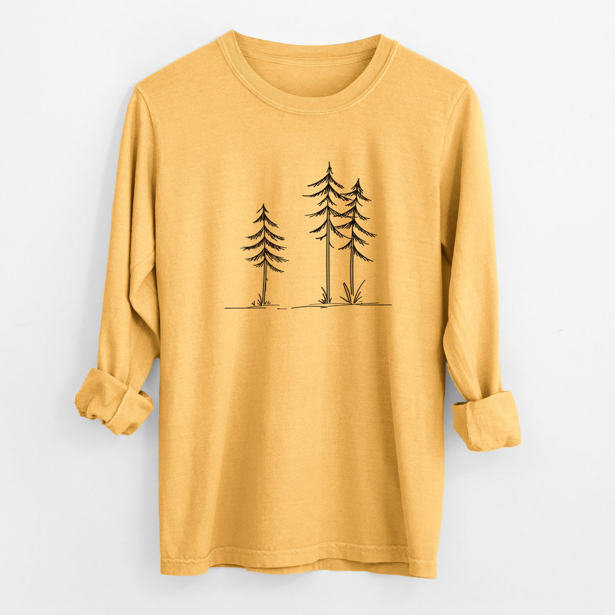 Three Pines - Unisex Comfort Colors 100% Cotton Long Sleeve