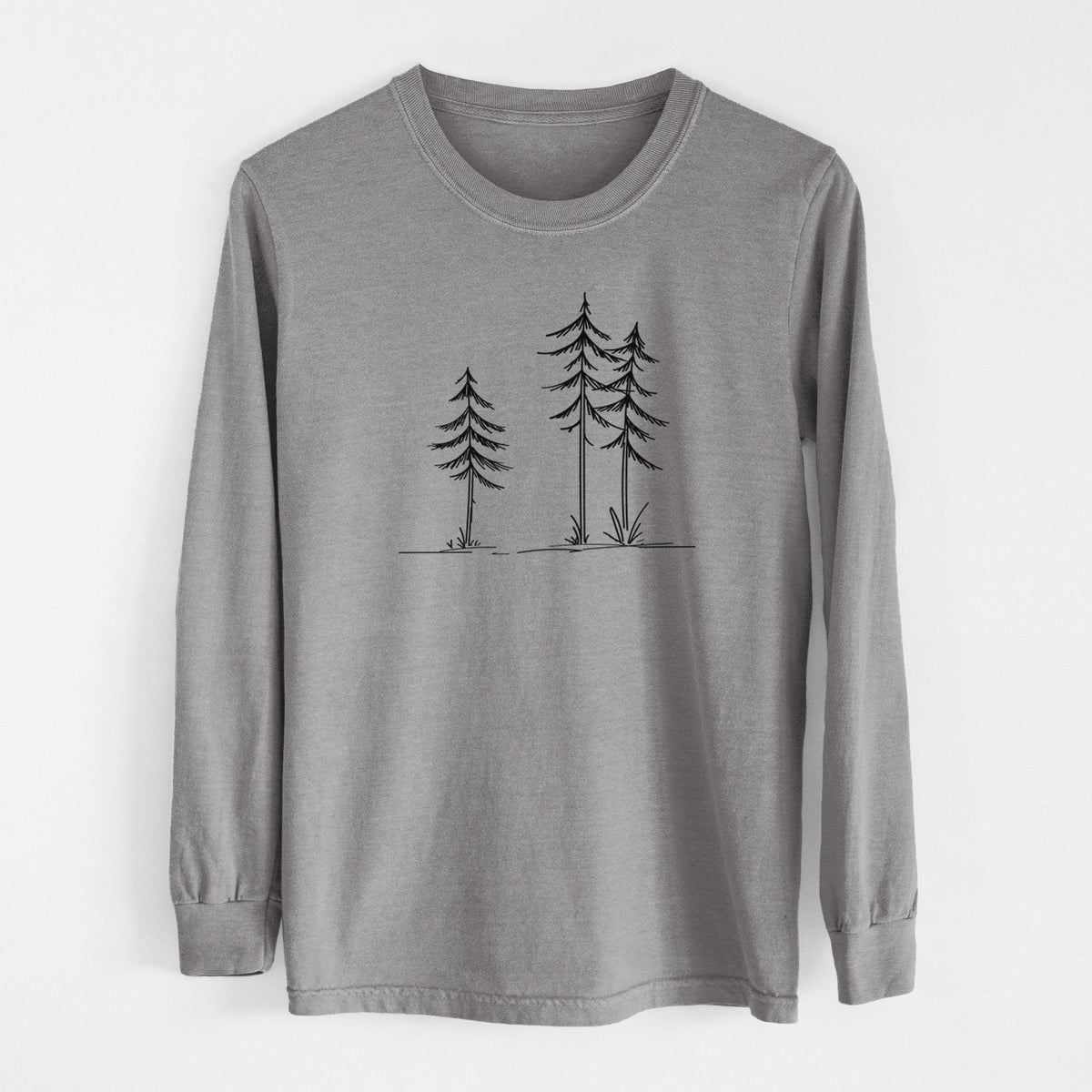 Three Pines - Unisex Comfort Colors 100% Cotton Long Sleeve