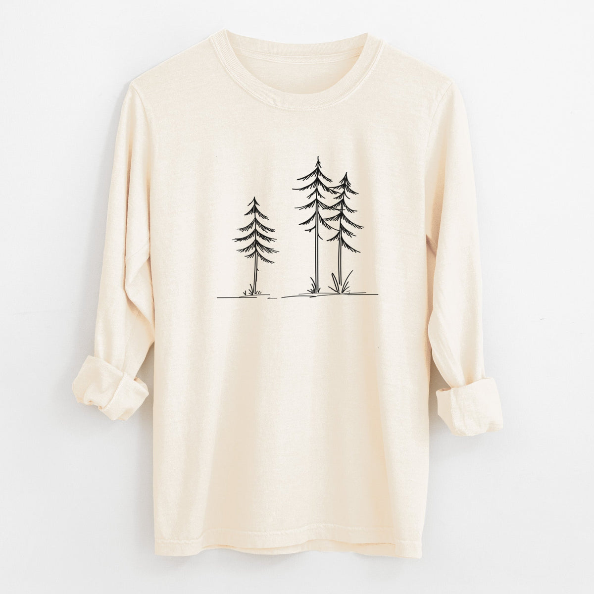 Three Pines - Unisex Comfort Colors 100% Cotton Long Sleeve