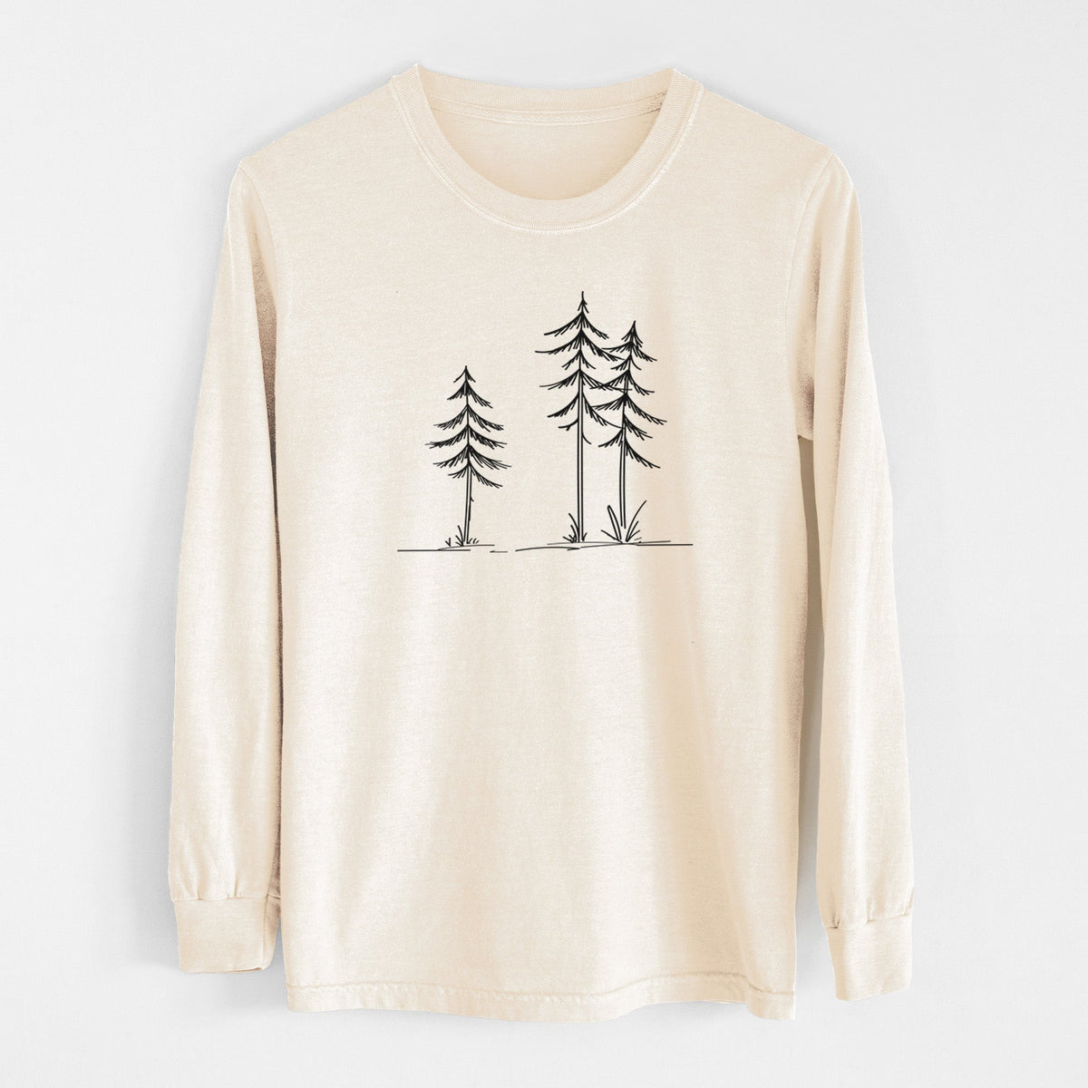 Three Pines - Unisex Comfort Colors 100% Cotton Long Sleeve