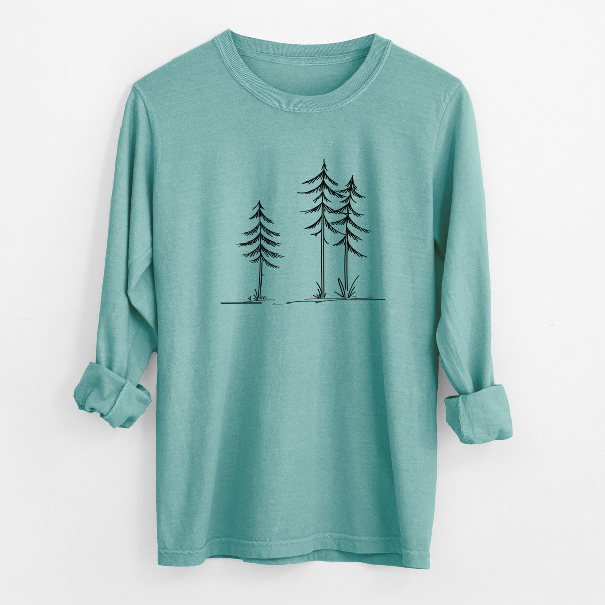 Three Pines - Unisex Comfort Colors 100% Cotton Long Sleeve
