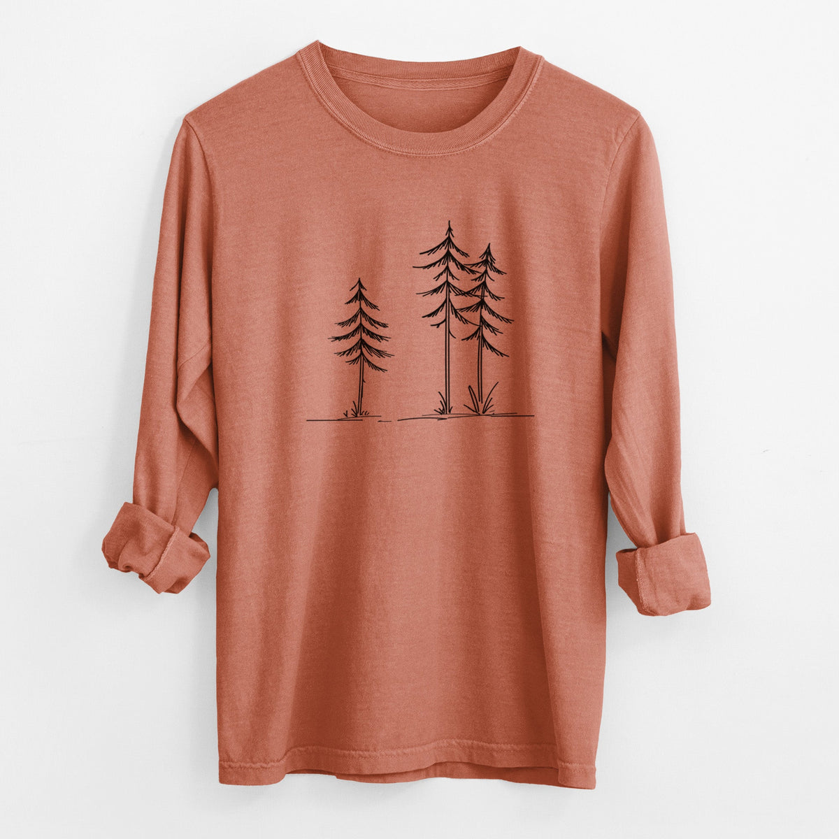Three Pines - Unisex Comfort Colors 100% Cotton Long Sleeve