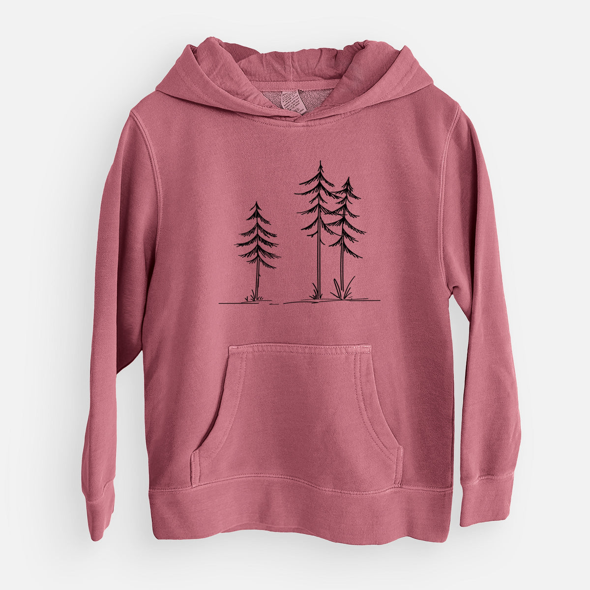 Three Pines - Youth Pigment Dyed Hoodie