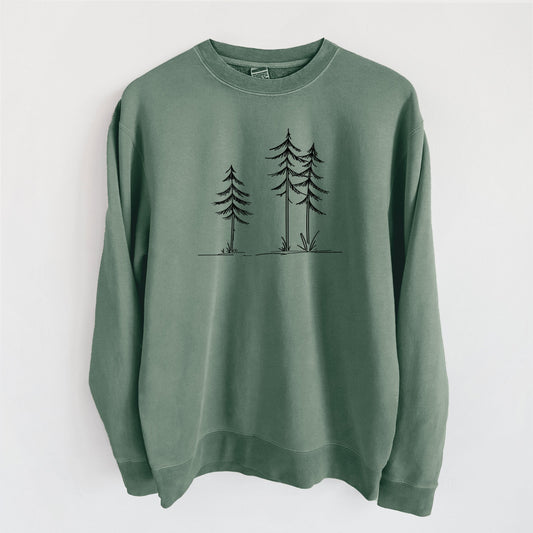 Three Pines - Unisex Pigment Dyed Crew Sweatshirt