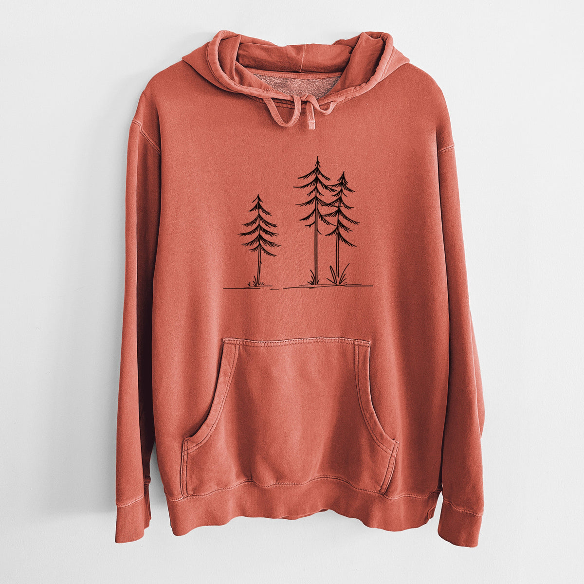 Three Pines - Unisex Pigment Dyed Hoodie