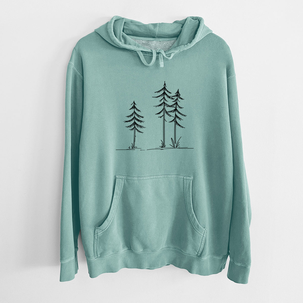 Three Pines - Unisex Pigment Dyed Hoodie