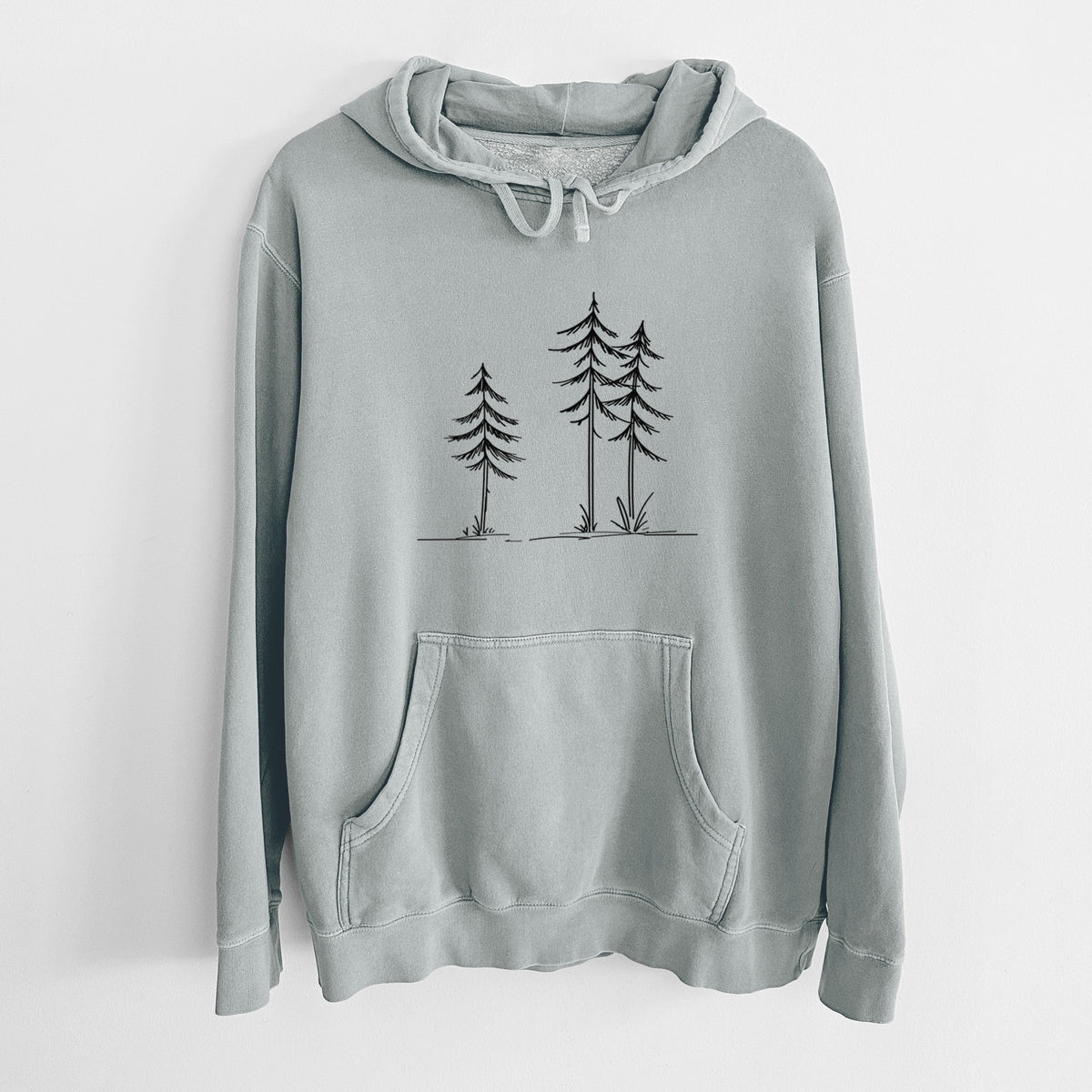 Three Pines - Unisex Pigment Dyed Hoodie