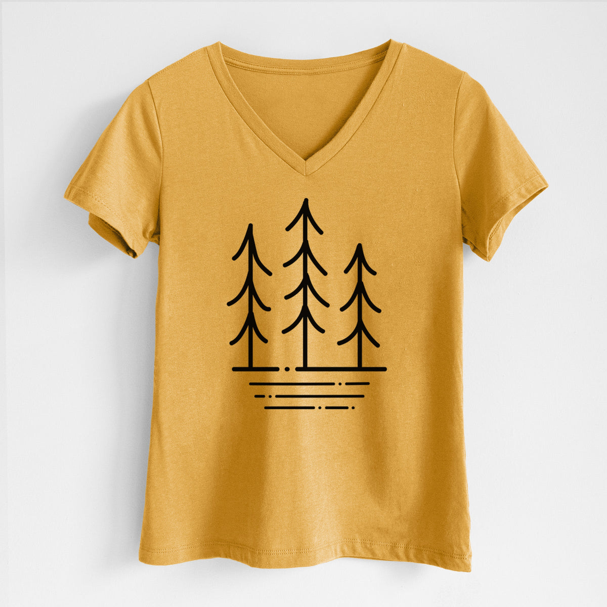 Three Trees - Women's Lightweight Relaxed Fit 100% Cotton V-neck