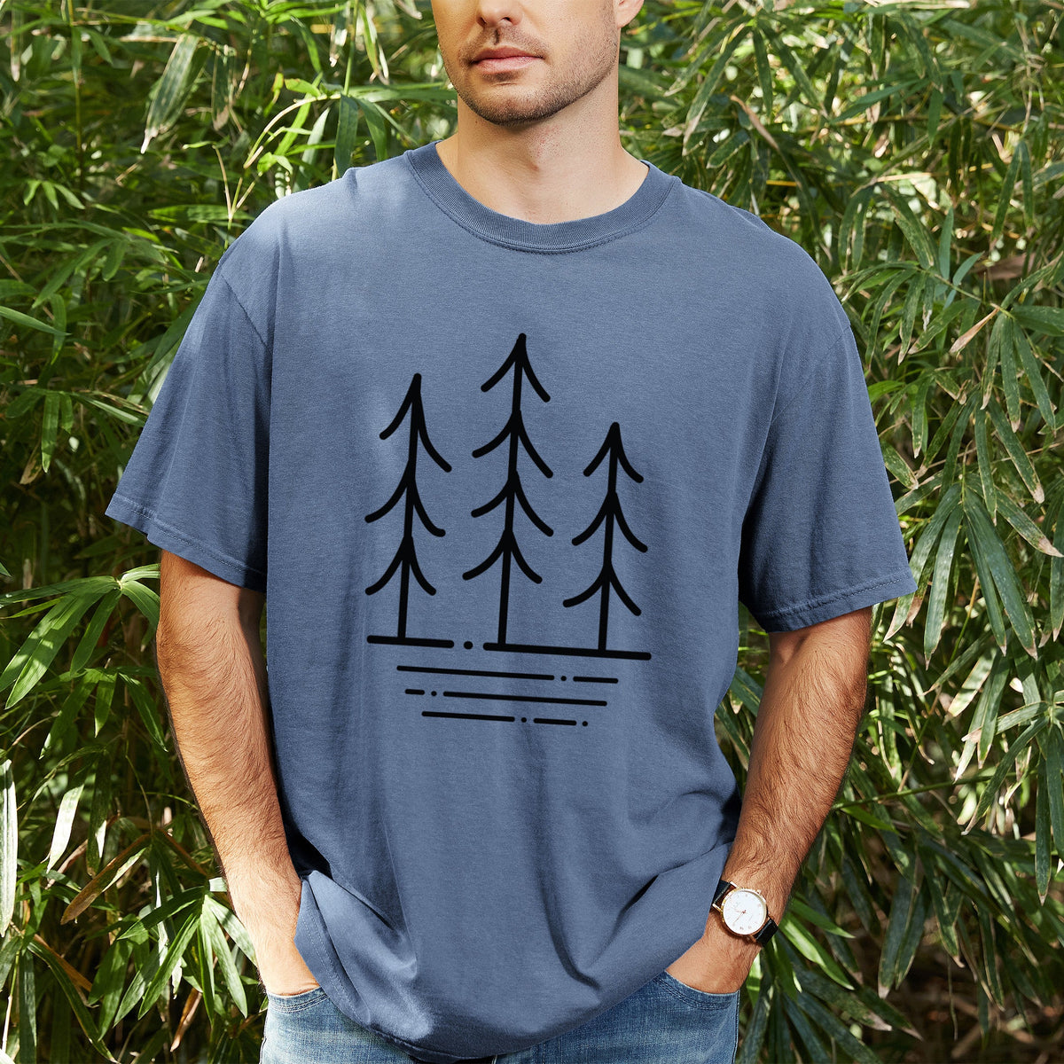 Three Trees - Unisex Comfort Colors Garment-Dyed Heavyweight T-shirt