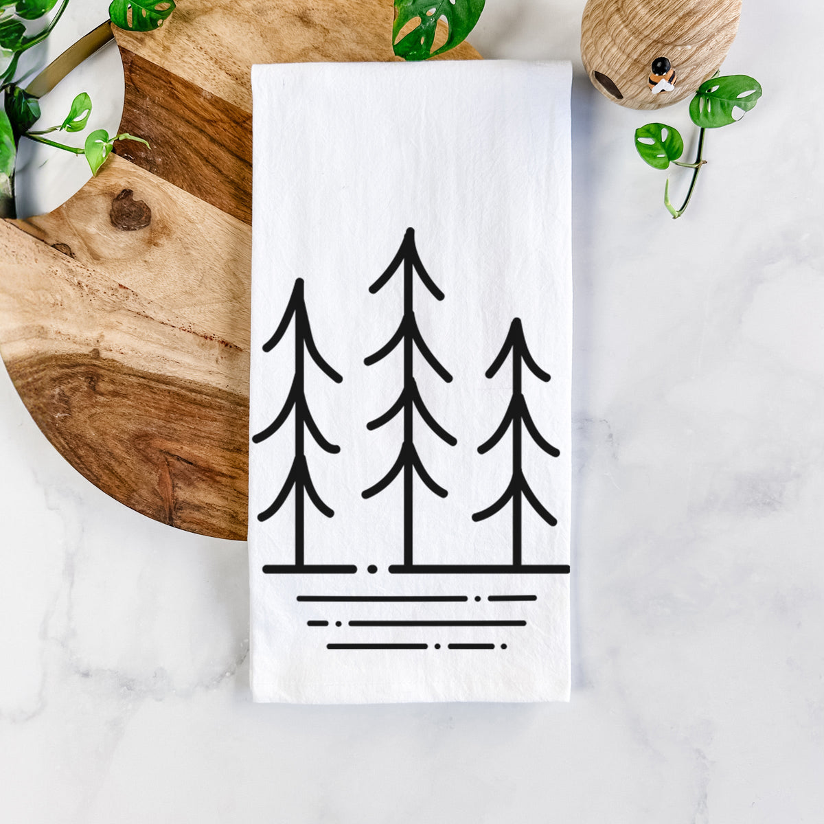 Three Trees Tea Towel