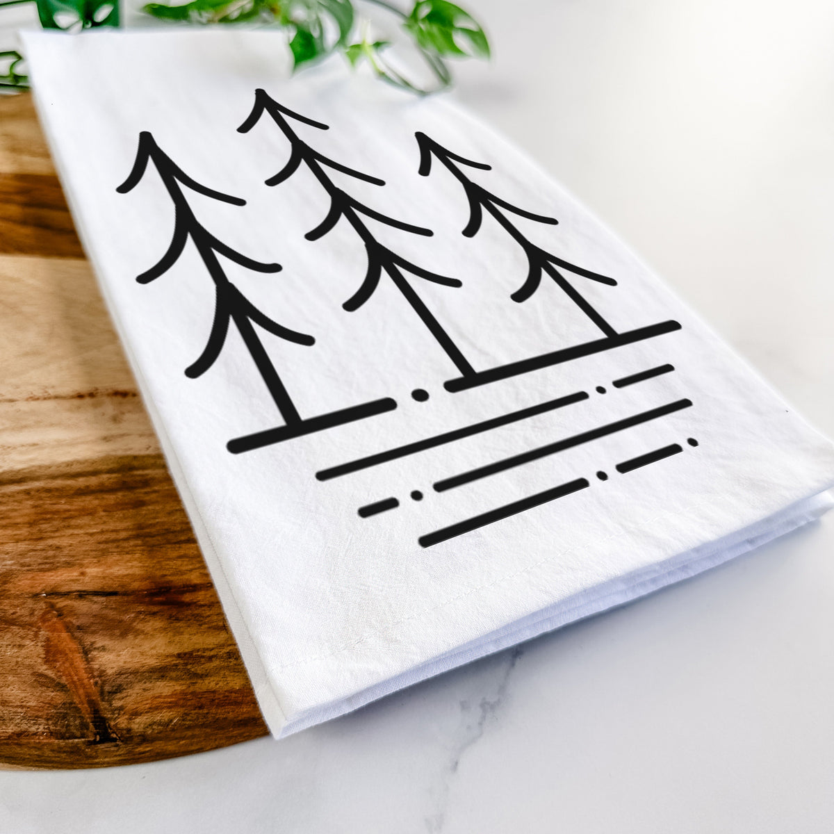 Three Trees Tea Towel