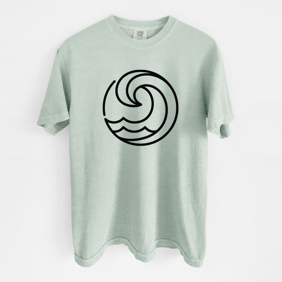 Tidal Wave Circle - Unisex Comfort Colors Garment-Dyed Heavyweight T-shirt