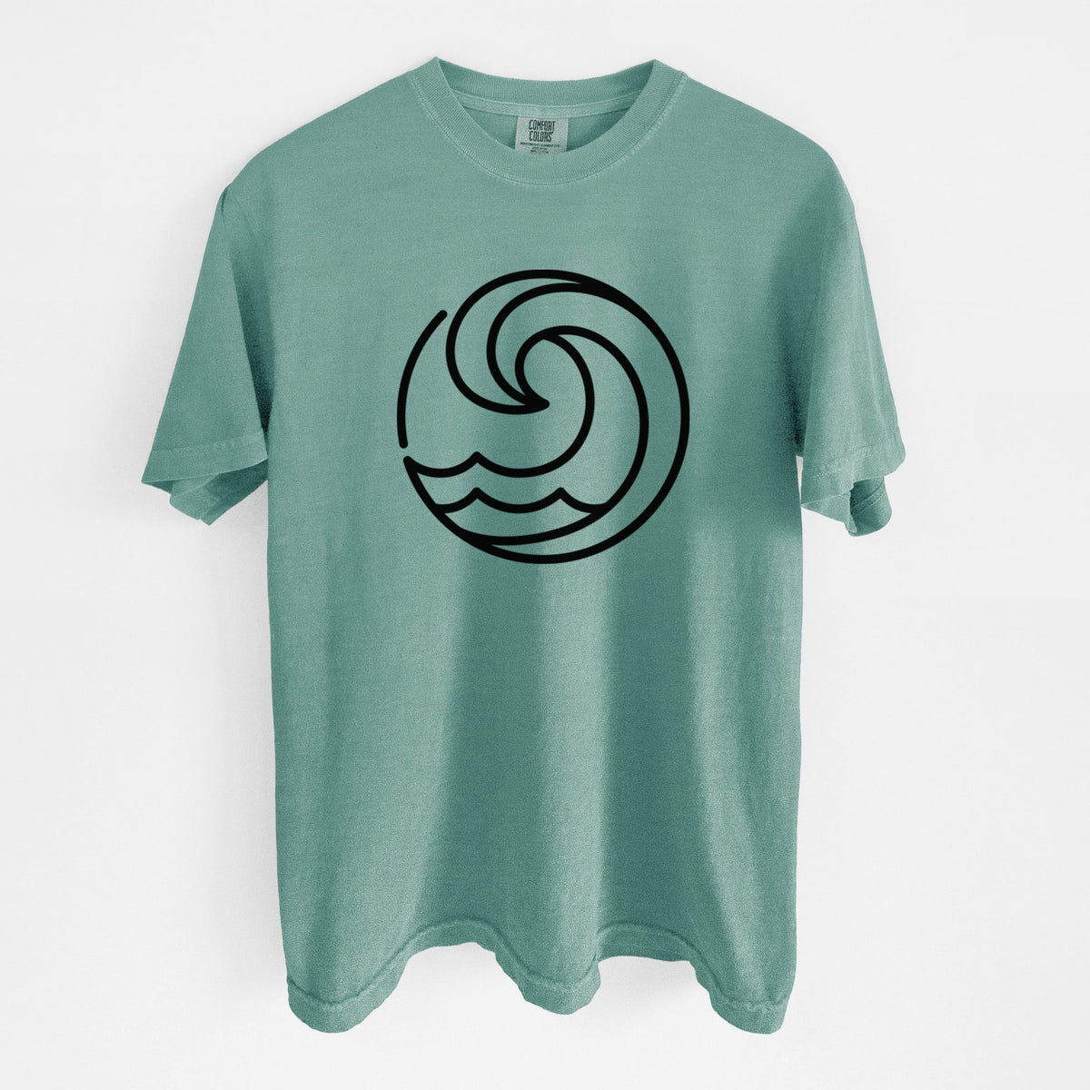 Tidal Wave Circle - Unisex Comfort Colors Garment-Dyed Heavyweight T-shirt