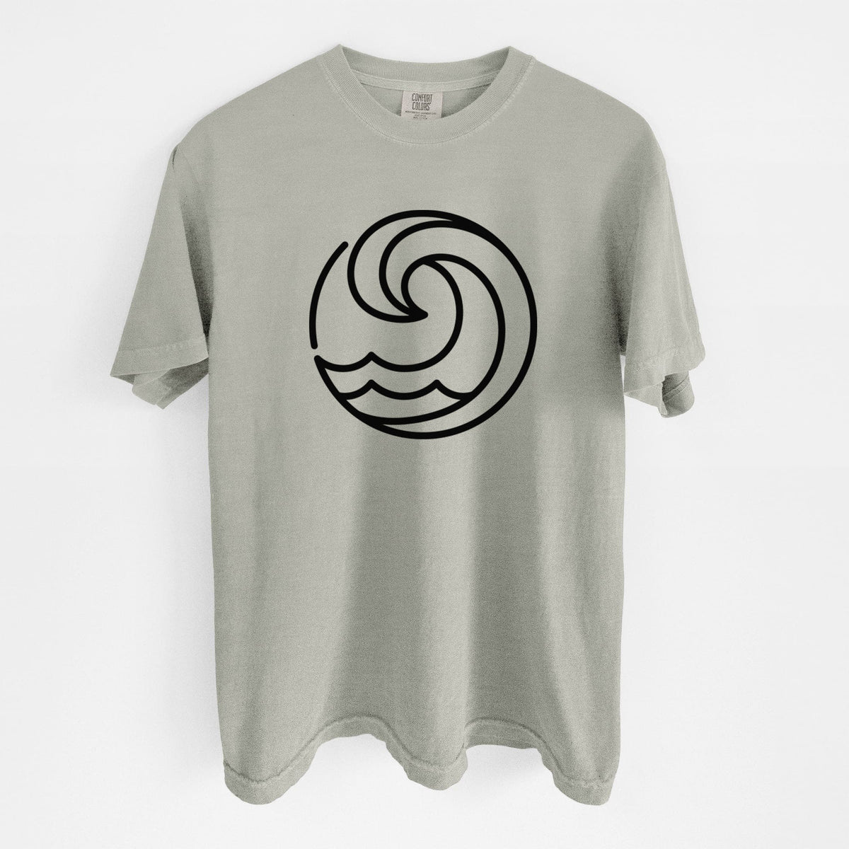 Tidal Wave Circle - Unisex Comfort Colors Garment-Dyed Heavyweight T-shirt