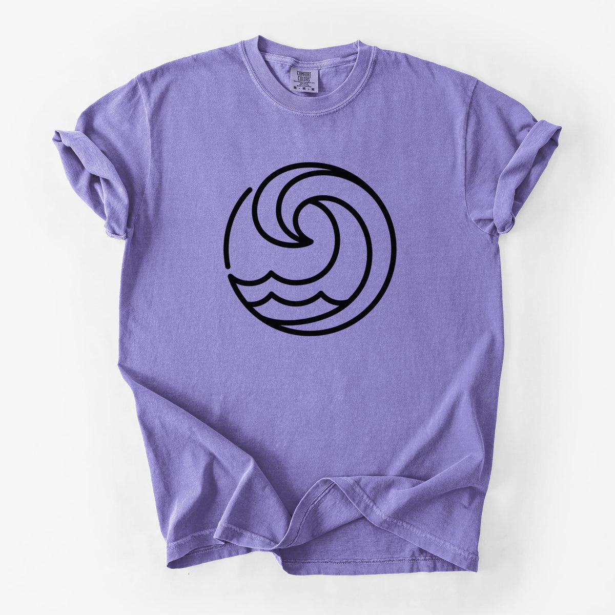 Tidal Wave Circle - Unisex Comfort Colors Garment-Dyed Heavyweight T-shirt