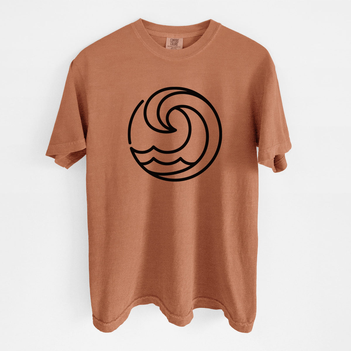 Tidal Wave Circle - Unisex Comfort Colors Garment-Dyed Heavyweight T-shirt