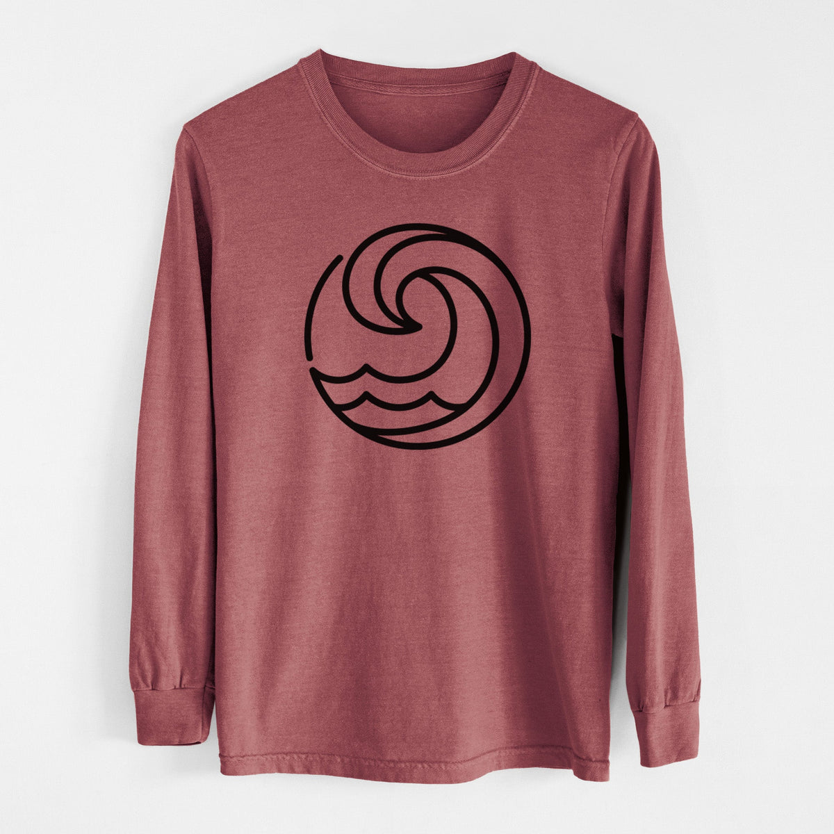 Tidal Wave Circle - Unisex Comfort Colors 100% Cotton Long Sleeve